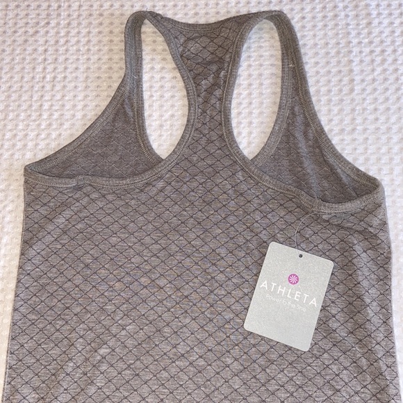 NEW! $49 ATHLETA XS AMBASSADOR TANK Top Gray Racerback - Picture 7 of 12